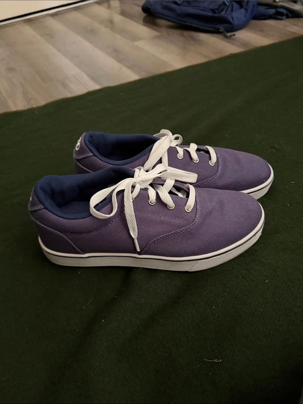Heelys Purple Canvas Kids Sneakers with White Laces